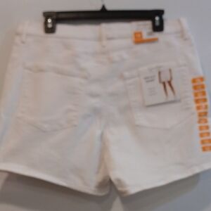 NWT SZ 12 Jessica Simpson White Relaxed Side Slit Shorts